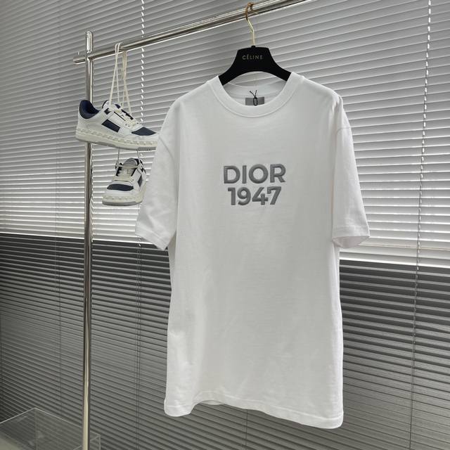 Dior 迪奥] 2025Fw刺绣短袖T恤 颜色：黑色 白色 尺码：S M L Xl 2Xl