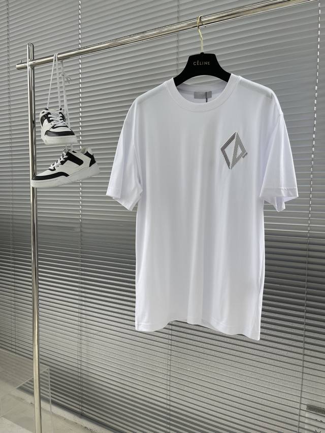 Dior 迪奥] 2025Fw刺绣短袖T恤 颜色：黑色 白色 尺码：S M L Xl 2Xl