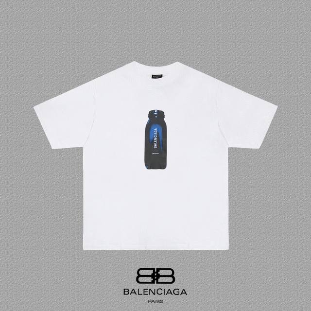 Balenciaga 巴黎世家 巴黎字母印花短袖T恤 定织定染280克精梳棉重磅面料 螺纹零色差 细节完美 区别市面通货版本 欢迎对比 男女同款 上图必卖款 颜